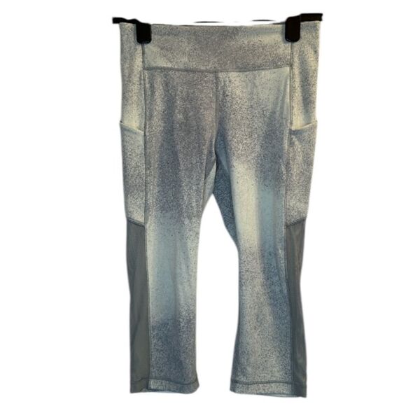 LULULEMON Speed Up Crop Mesh 21" Ocean Spray Gray Cast - Picture 1 of 9